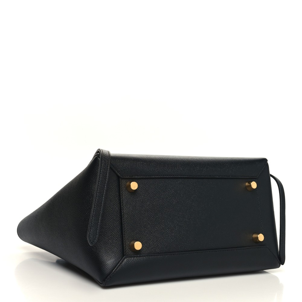 Grained Calfskin Mini Belt Bag Black