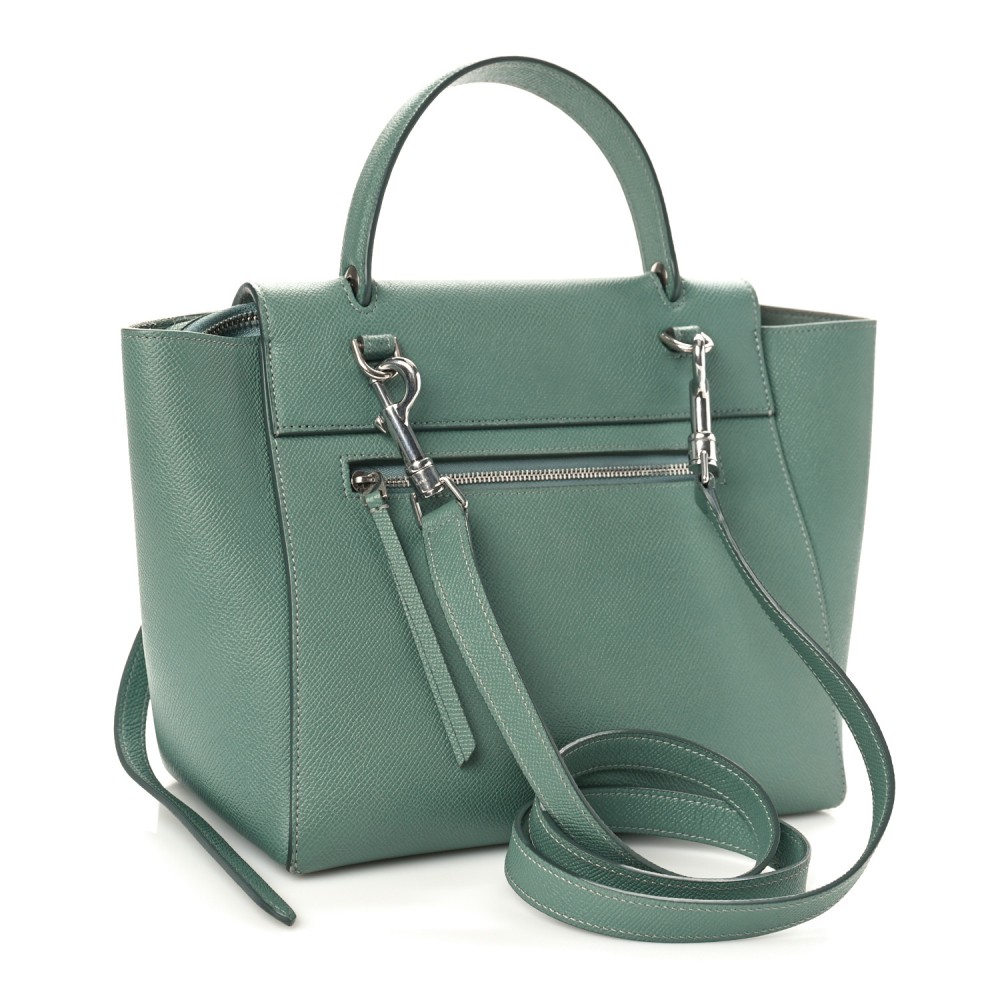 Grained Calfskin Micro Belt Bag Celadon