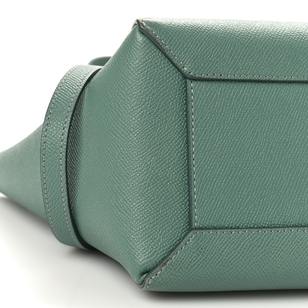 Grained Calfskin Micro Belt Bag Celadon