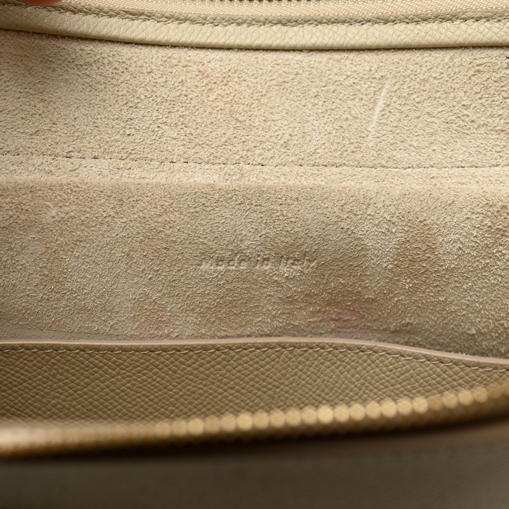 Grained Calfskin Micro Belt Bag Linen