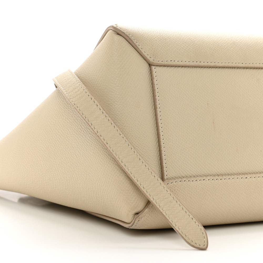 Grained Calfskin Micro Belt Bag Linen