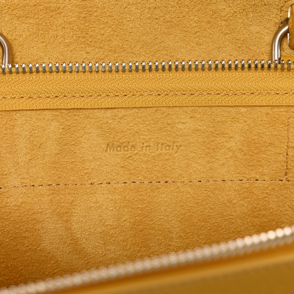 Grained Calfskin Nano Belt Bag Sunflower