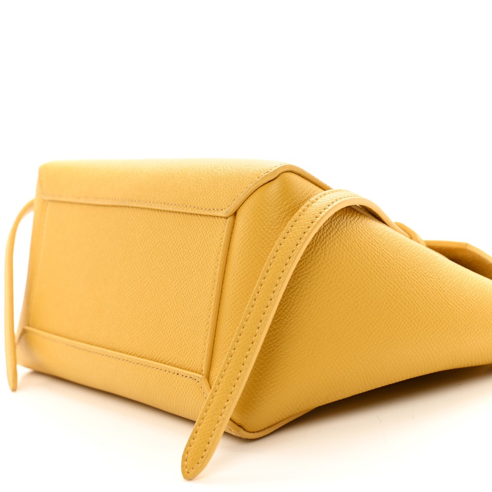 Grained Calfskin Nano Belt Bag Sunflower