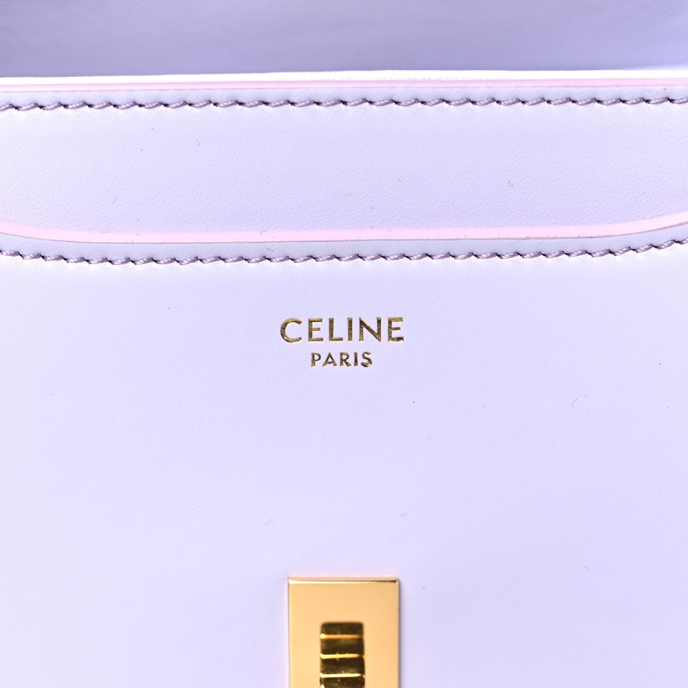 Satinated Calfskin Mini 16 Top Handle Bag Light Lilac