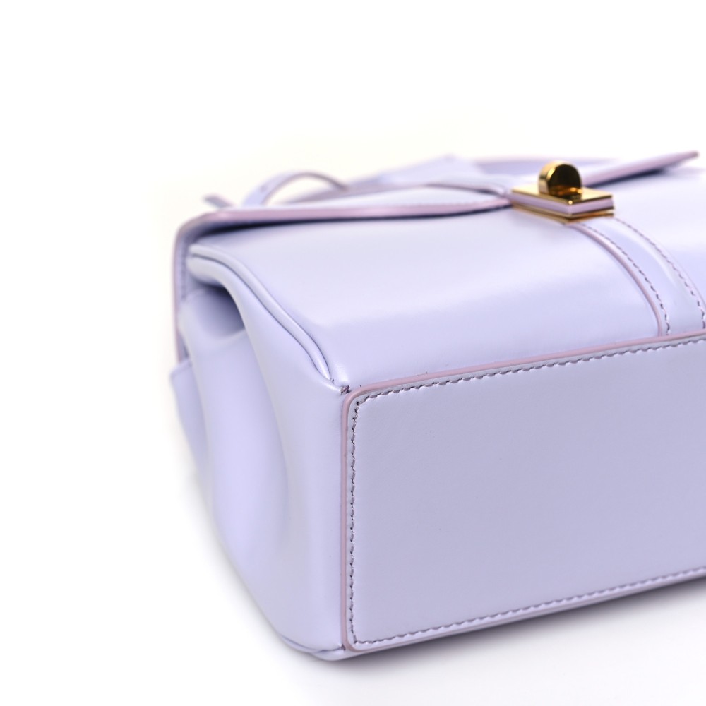 Satinated Calfskin Mini 16 Top Handle Bag Light Lilac