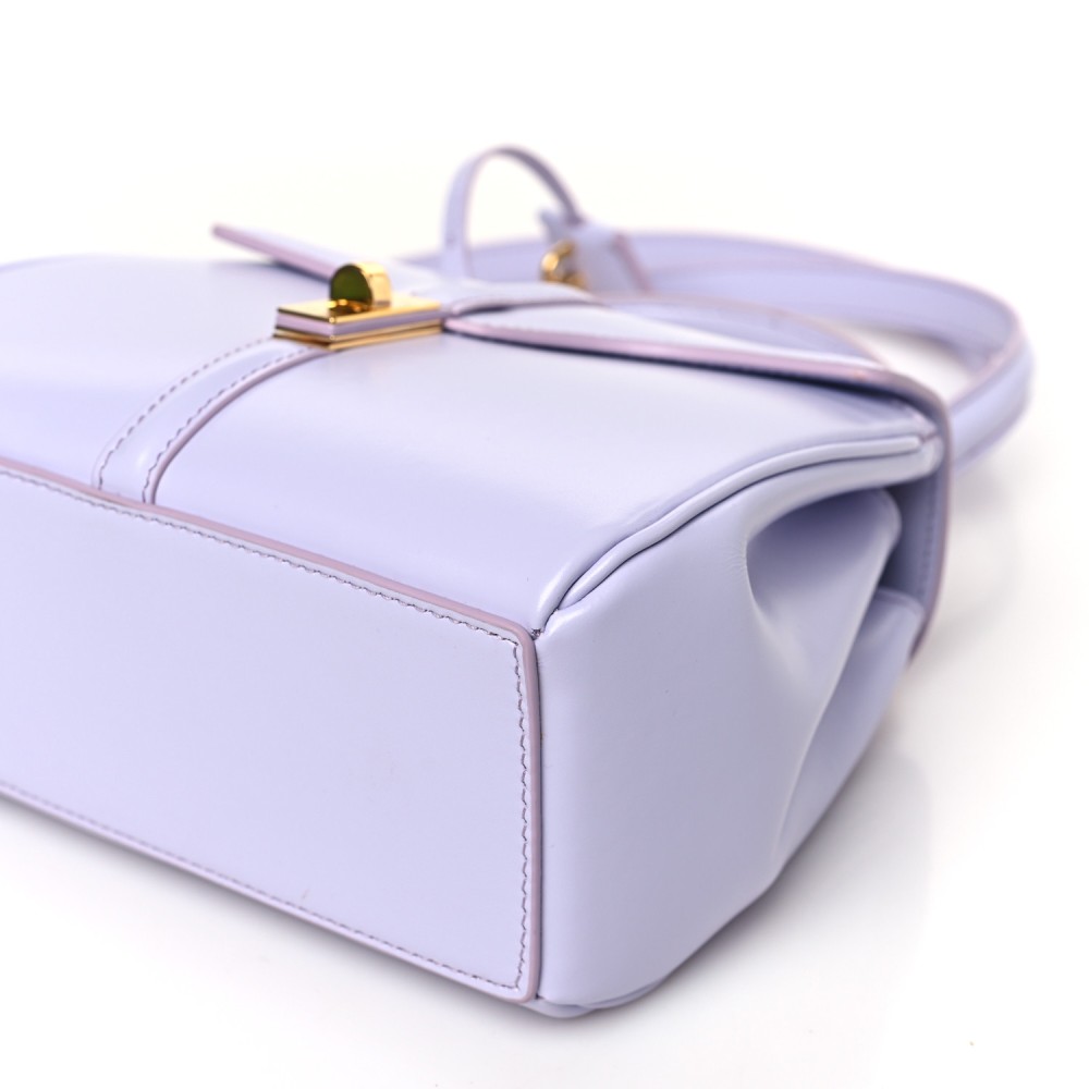 Satinated Calfskin Mini 16 Top Handle Bag Light Lilac