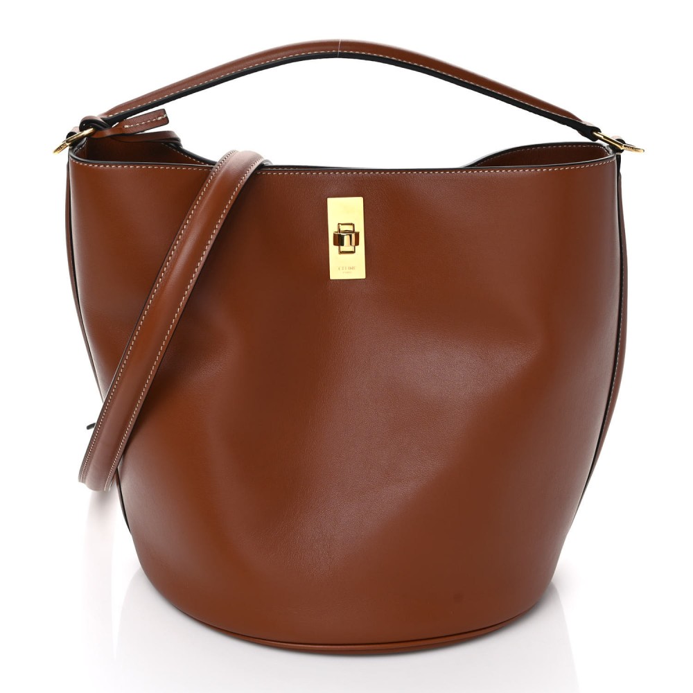 Smooth Calfskin Bucket 16 Bag Tan