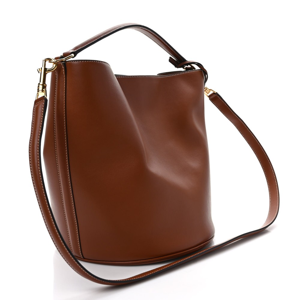 Smooth Calfskin Bucket 16 Bag Tan