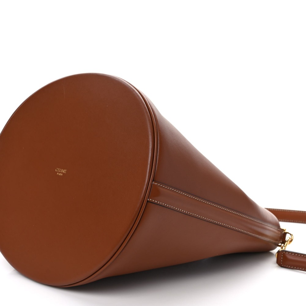 Smooth Calfskin Bucket 16 Bag Tan