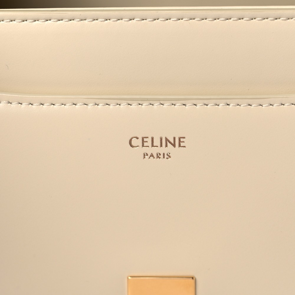 Satinated Calfskin Small 16 Top Handle Bag Limestone