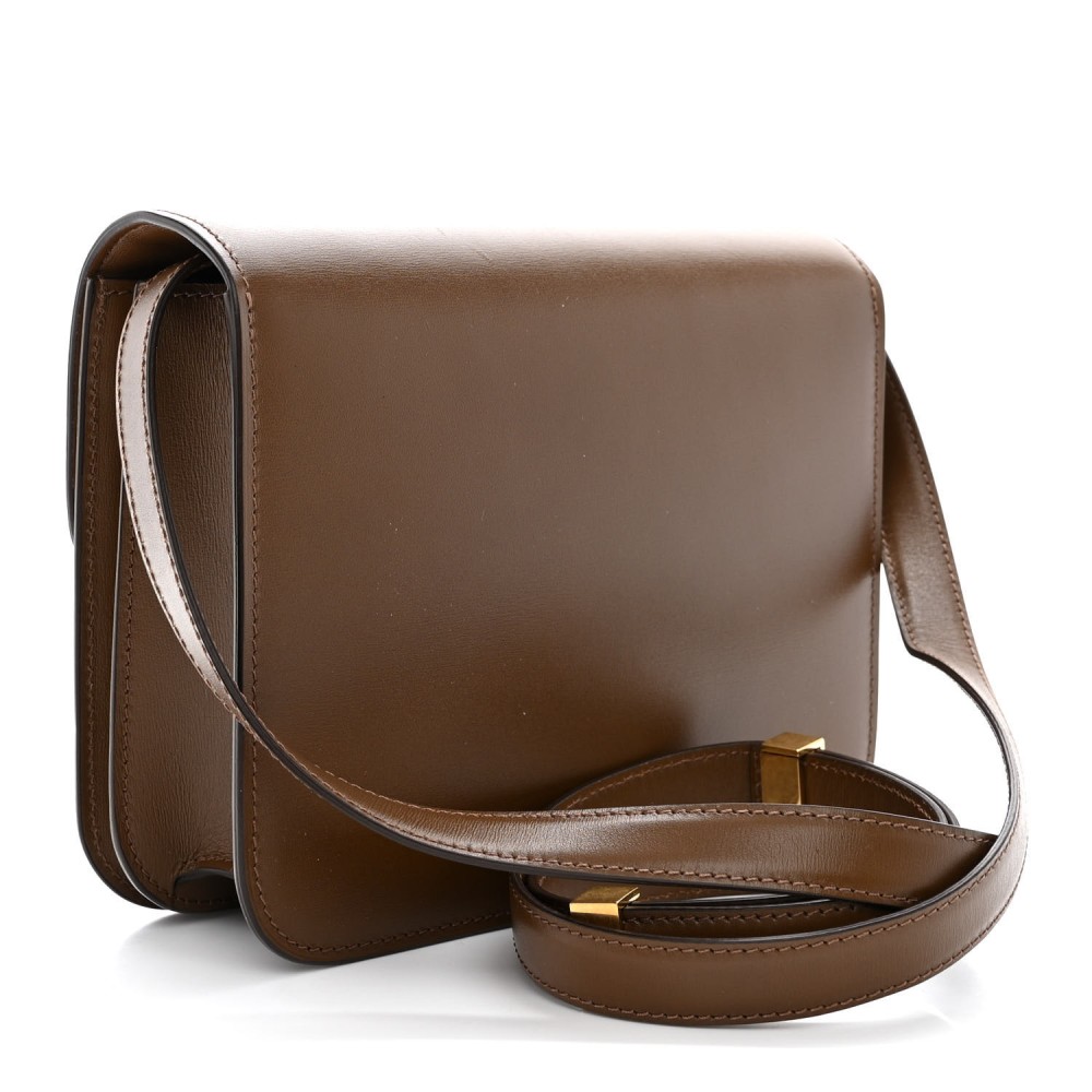 Box Calfskin Teen Classic Box Flap Bag Camel