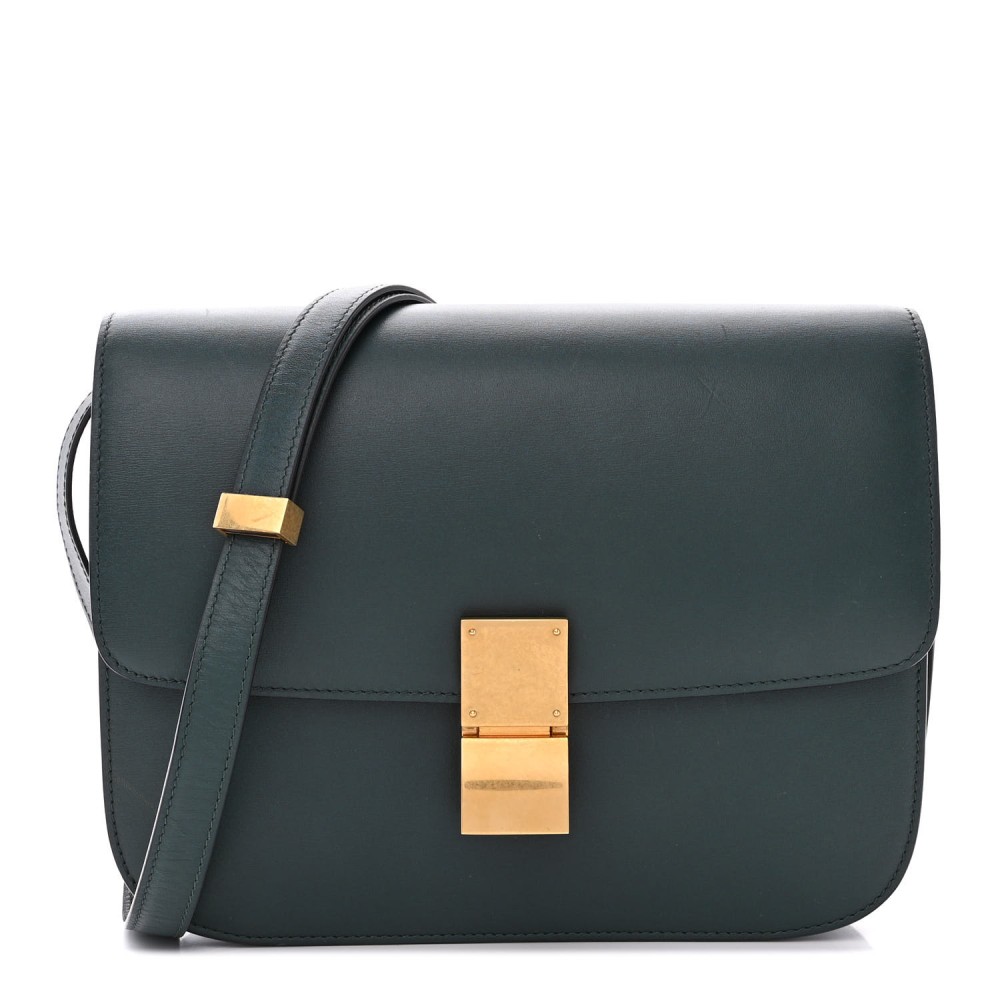 Box Calfskin Medium Classic Box Flap Bag Amazone