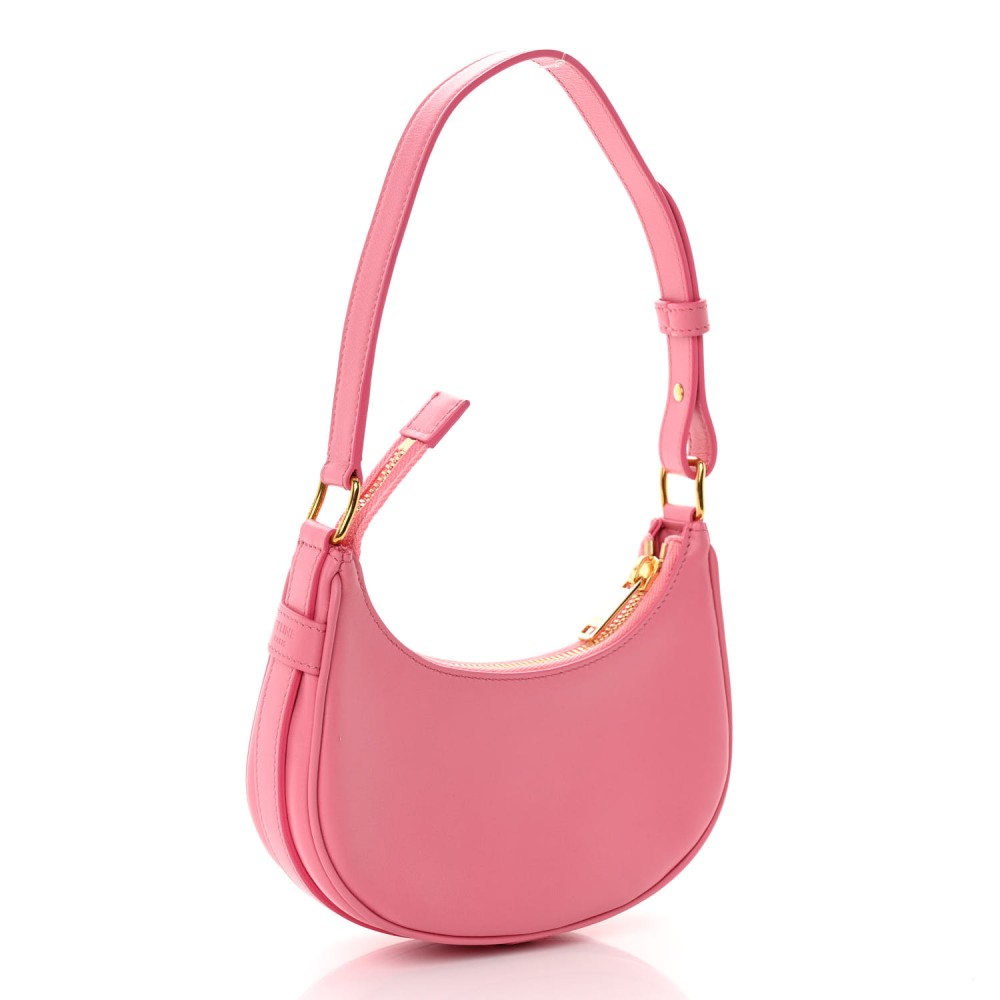 Smooth Calfskin Mini Ava Shoulder Bag Pink