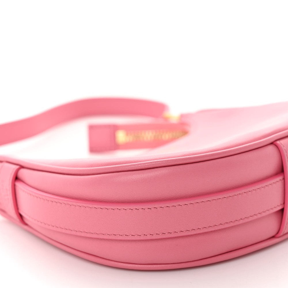 Smooth Calfskin Mini Ava Shoulder Bag Pink