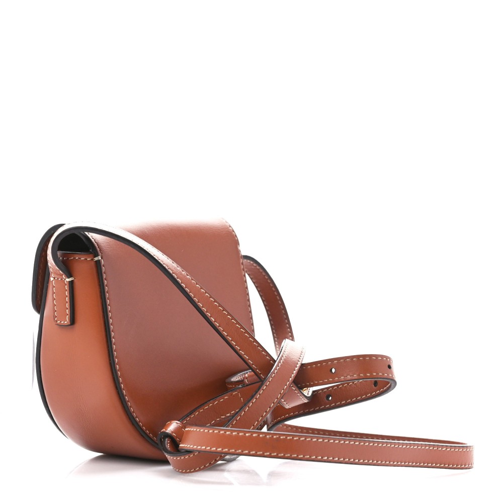 Smooth Calfskin Triomphe Mini Besace Crossbody Tan