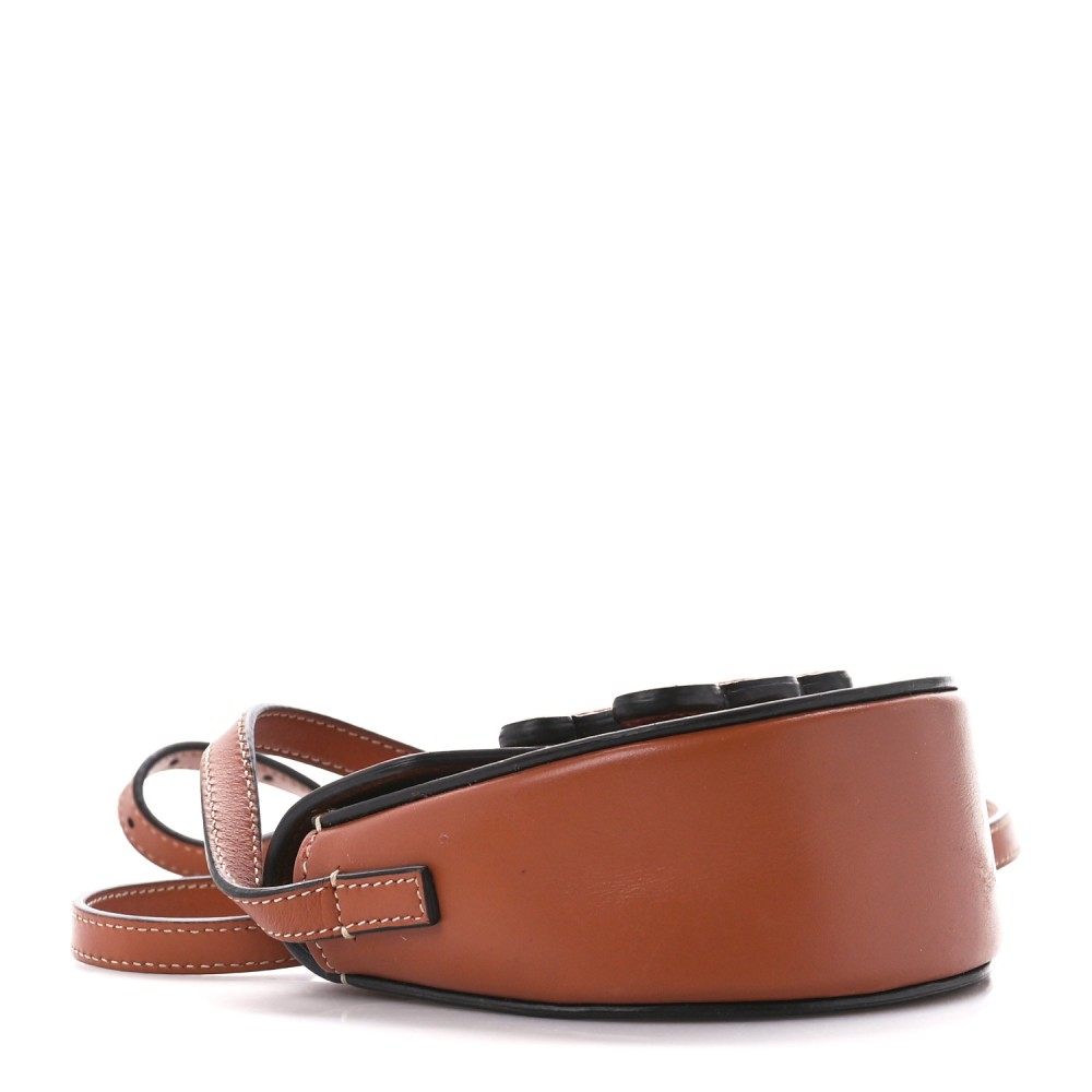 Smooth Calfskin Triomphe Mini Besace Crossbody Tan