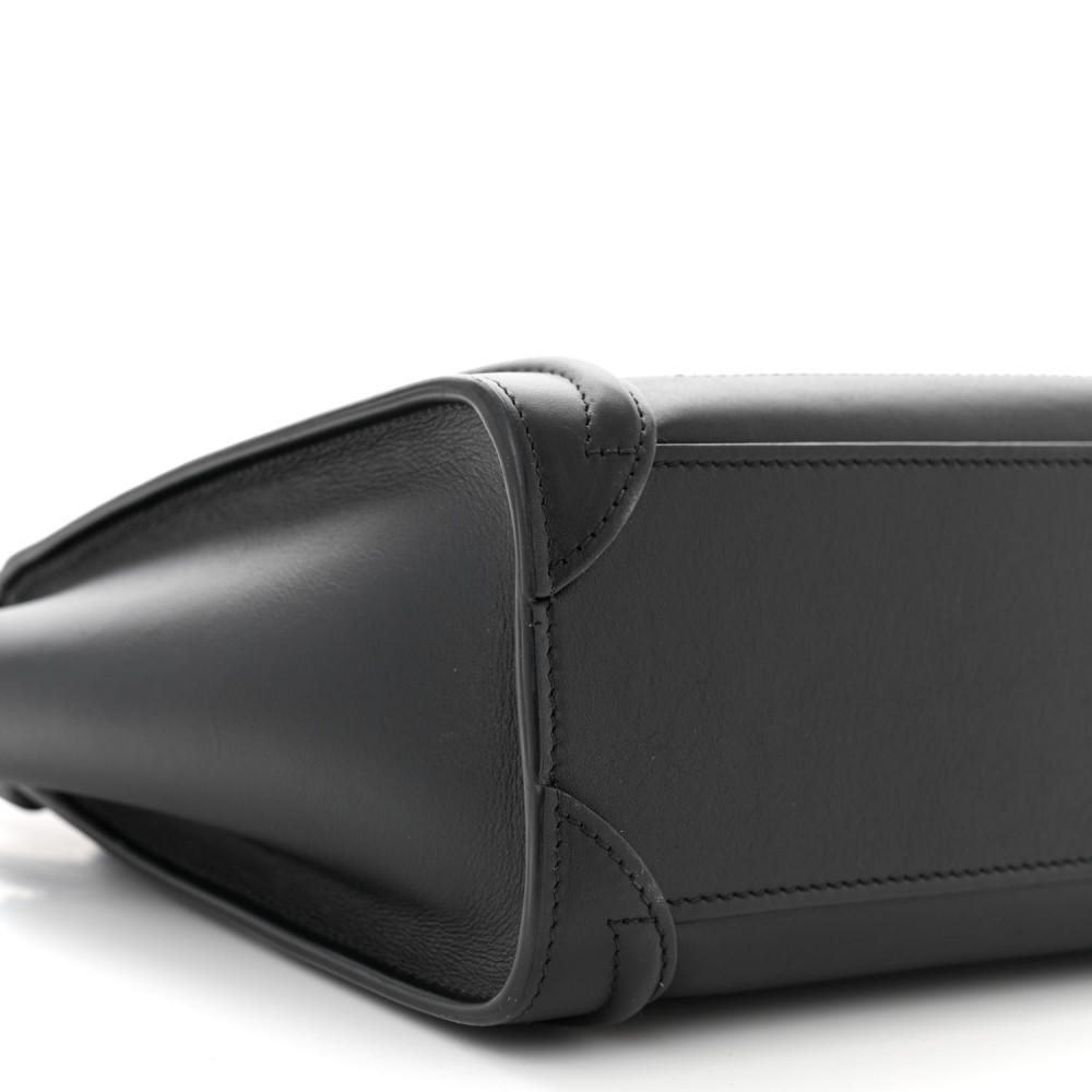 Smooth Calfskin Nano Luggage Black