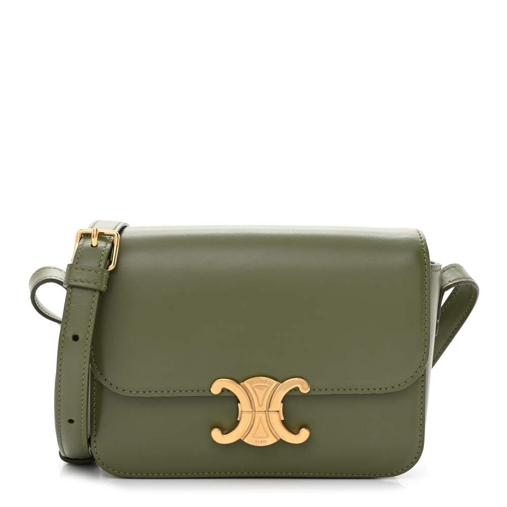 Shiny Calfskin Teen Triomphe Soft Khaki