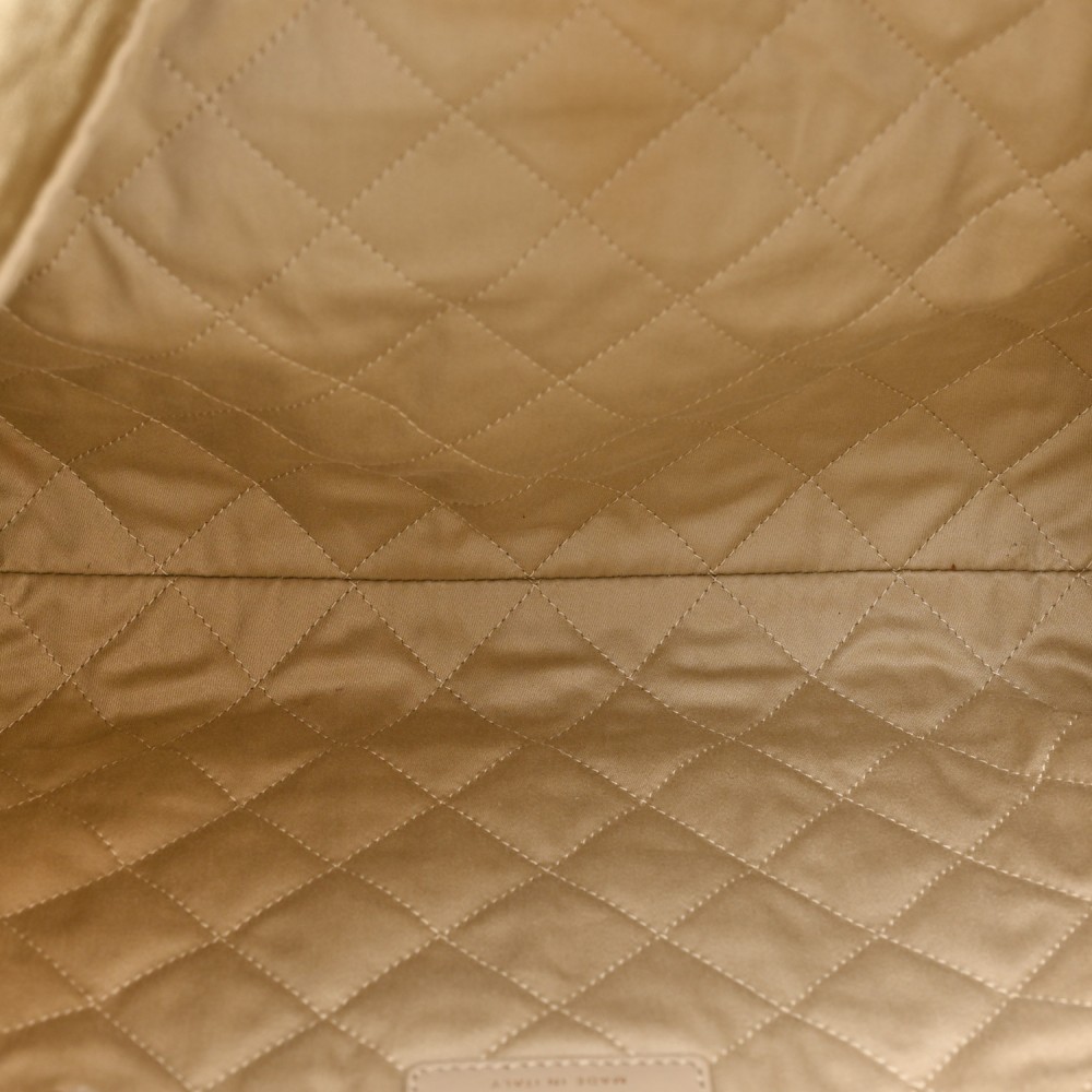 Metallic Calfskin Quilted Small Chanel 22 Light Gold