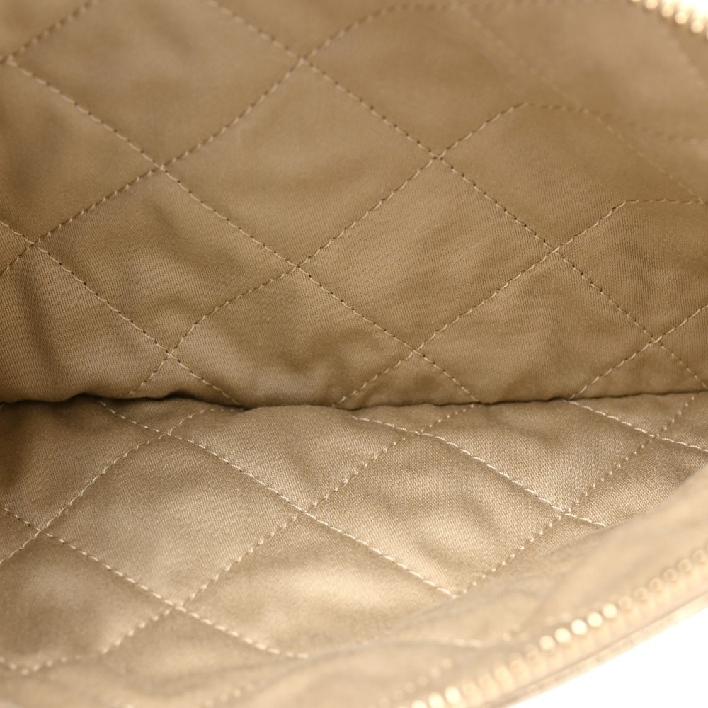 Metallic Calfskin Quilted Small Chanel 22 Light Gold