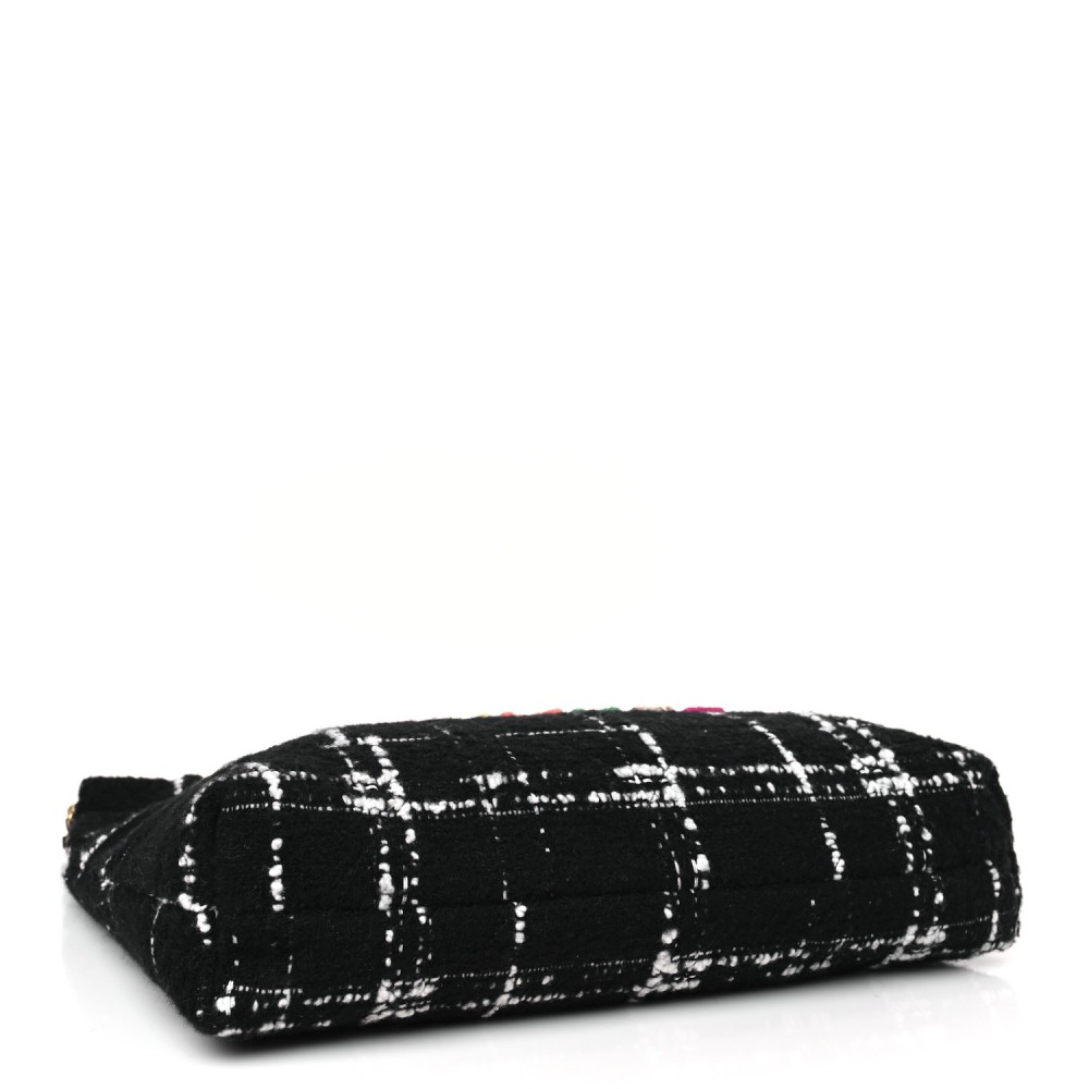 Wool Tweed Quilted Chanel 22 Black Multicolor