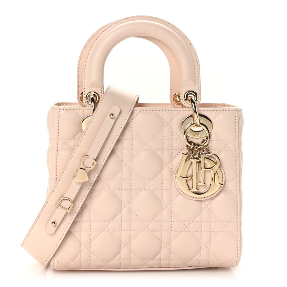 Lambskin Cannage Small My ABCDior Lady Dior Light Pink