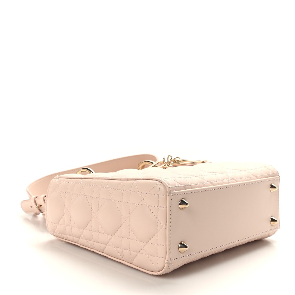 Lambskin Cannage Small My ABCDior Lady Dior Light Pink