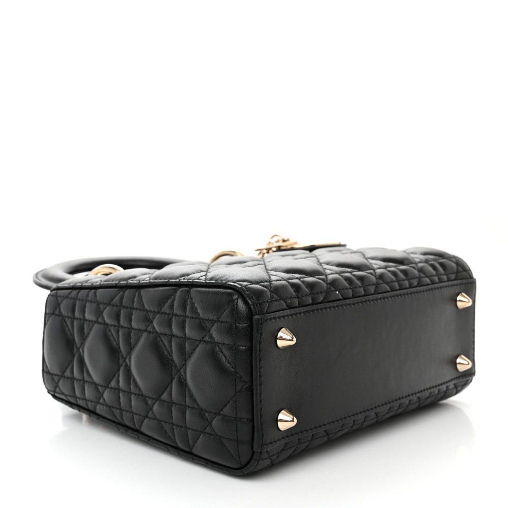 Lambskin Cannage Small My ABCDior Lady Dior Black