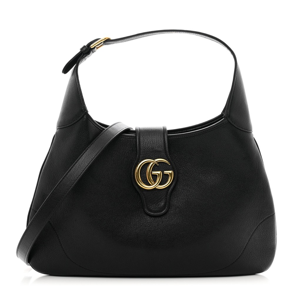 Goatskin Medium Aphrodite Shoulder Bag Black