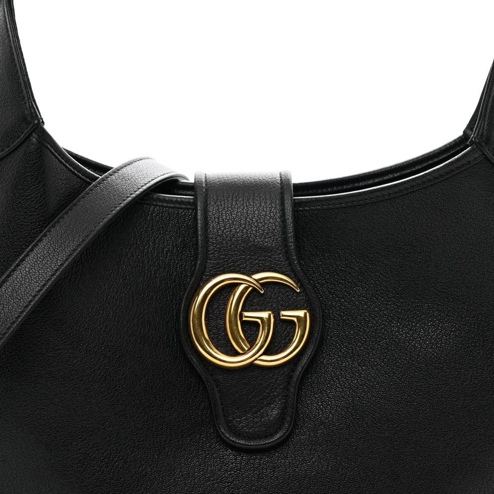 Goatskin Medium Aphrodite Shoulder Bag Black