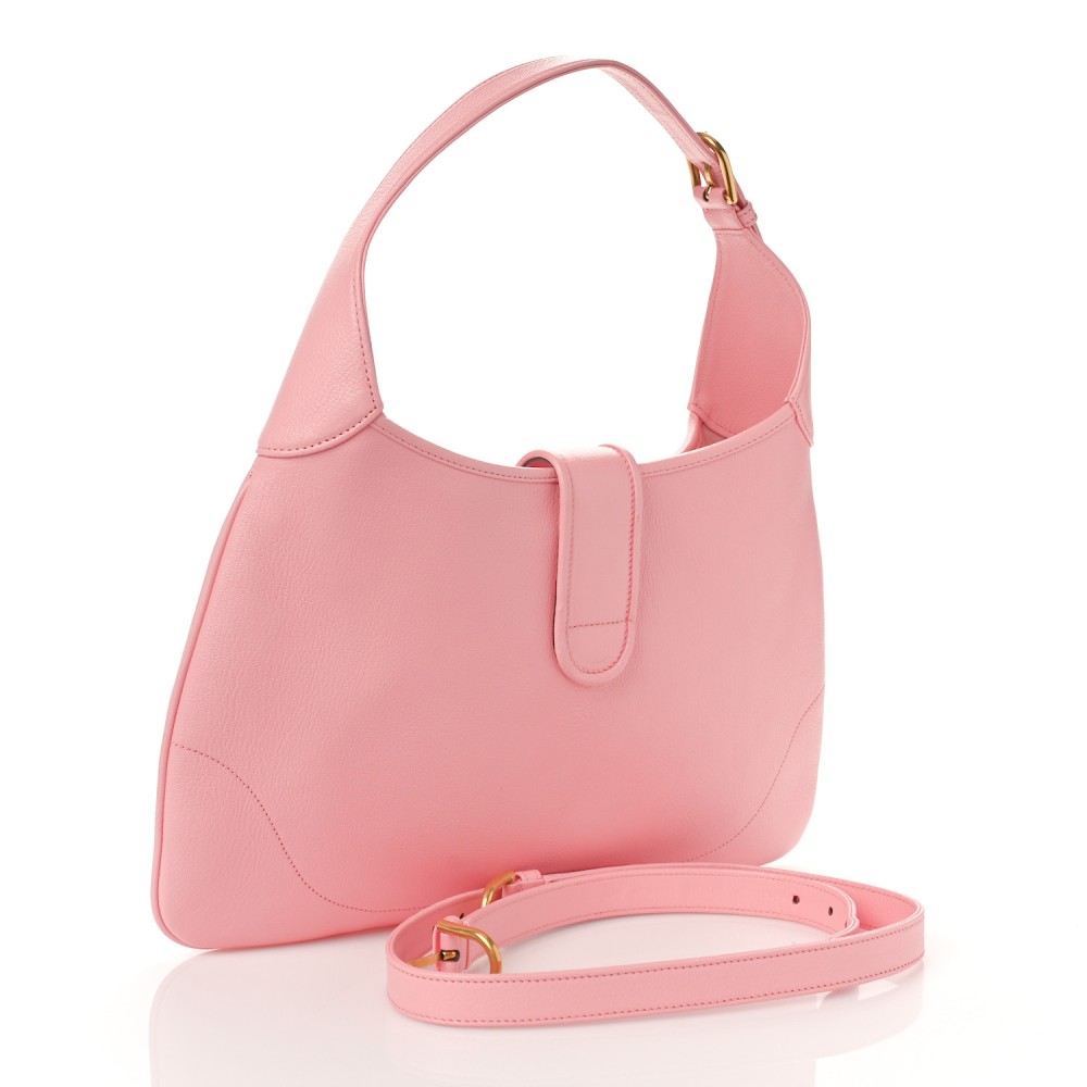 Goatskin Medium Aphrodite Shoulder Bag Wild Rose