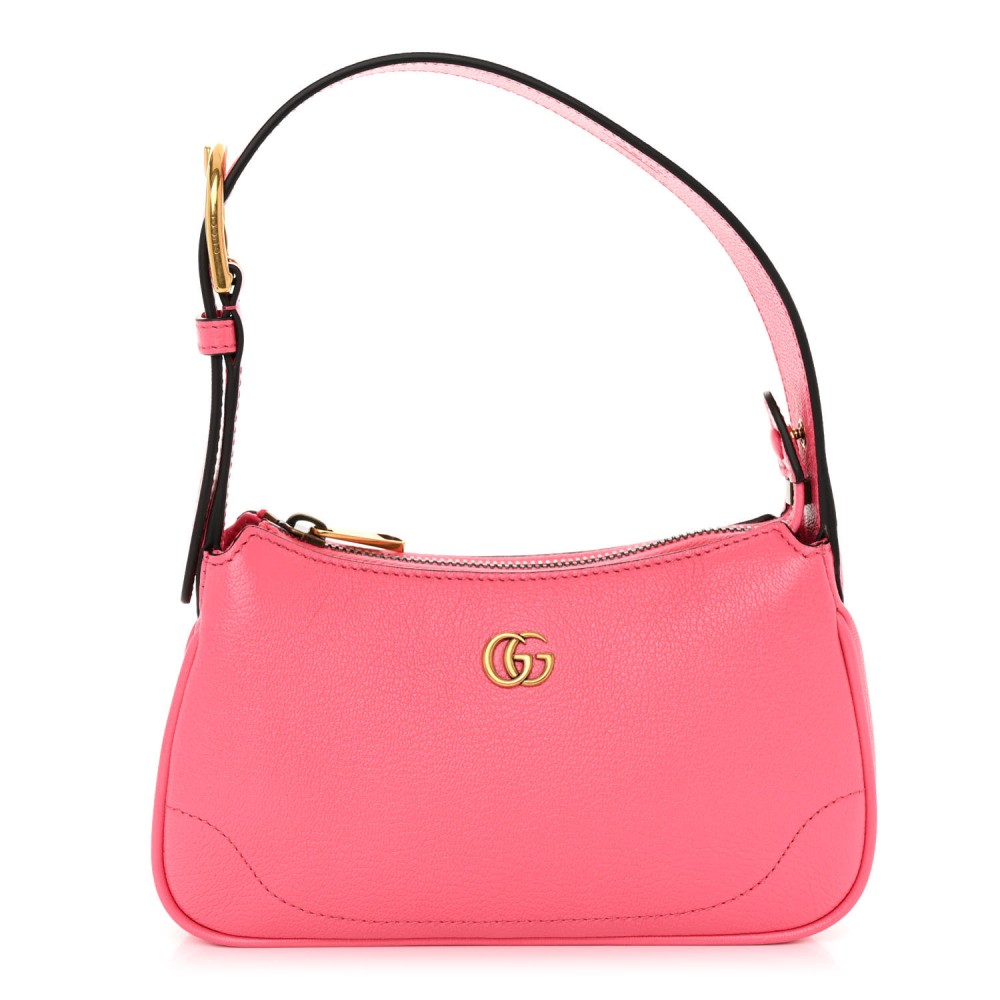 Goatskin Mini Aphrodite Shoulder Bag Rhodamine Pink