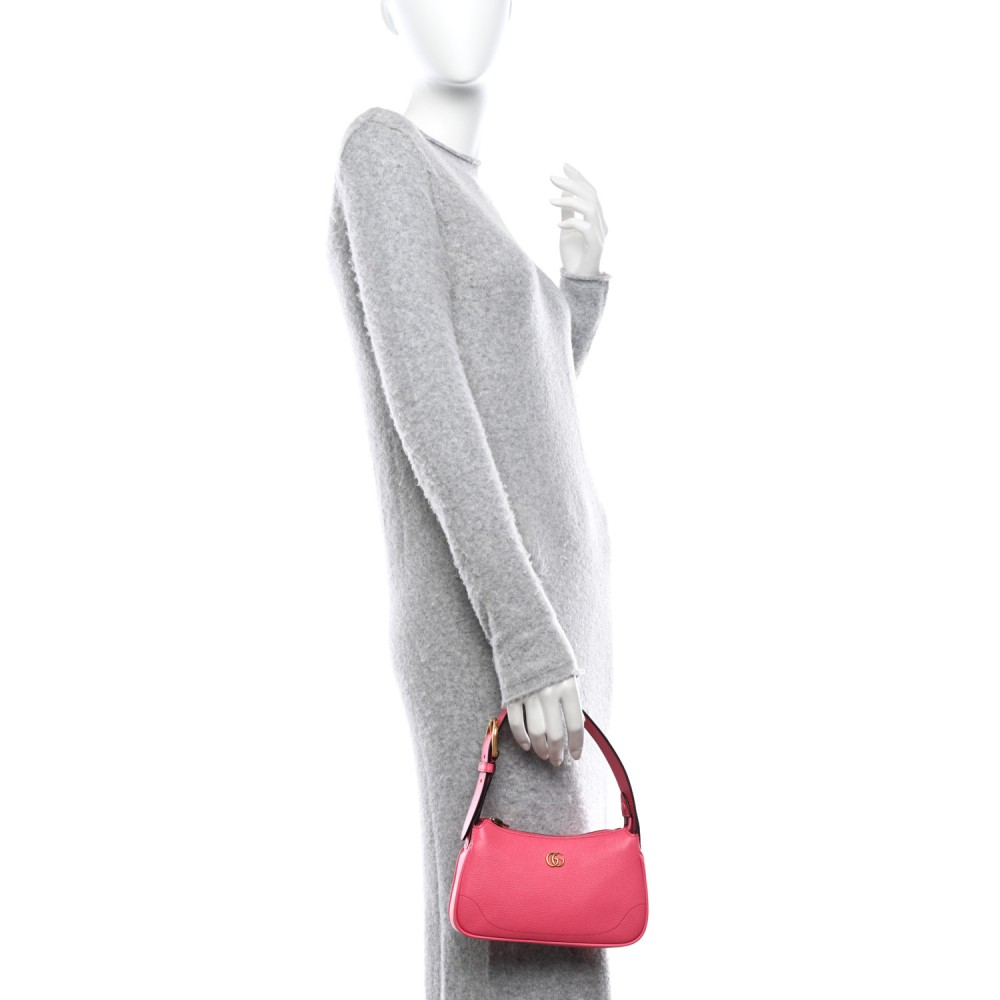 Goatskin Mini Aphrodite Shoulder Bag Rhodamine Pink