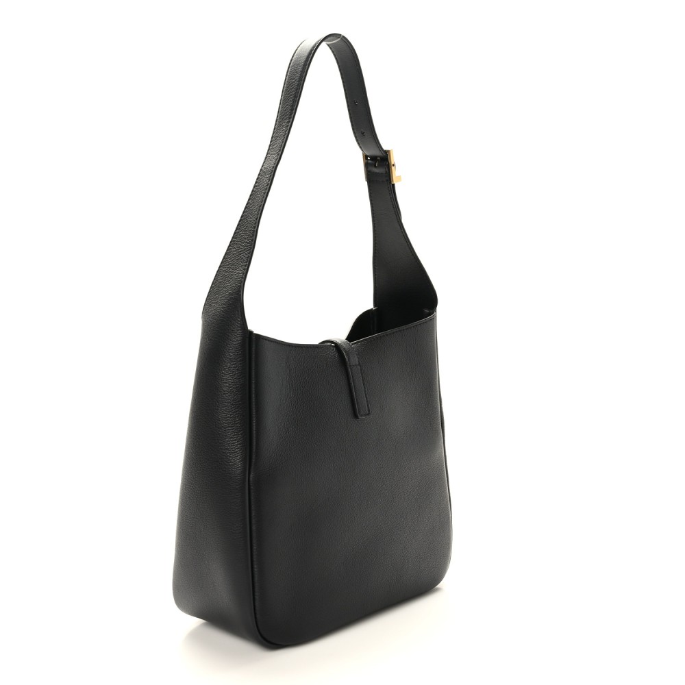 Grained Calfskin Small Le 5 A 7 Soft Hobo Black