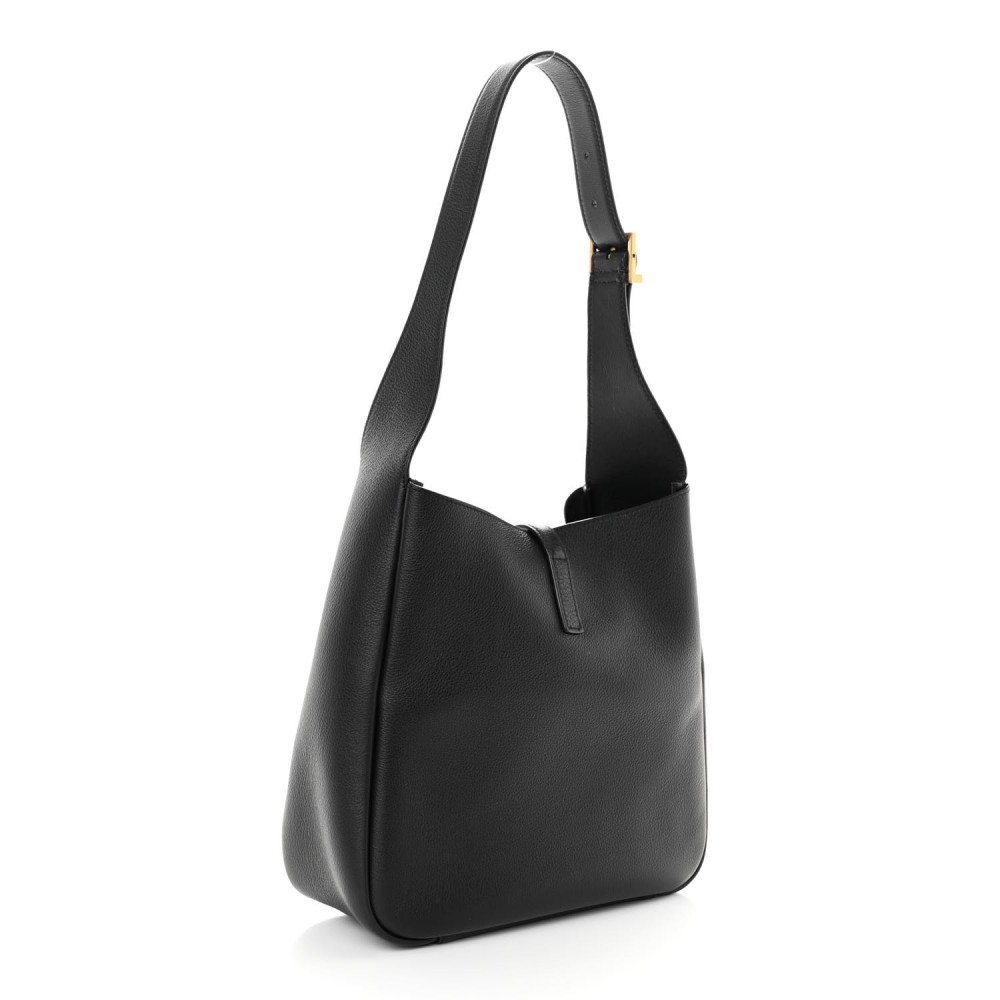 Smooth Calfskin Small Le 5 A 7 Soft Hobo Black