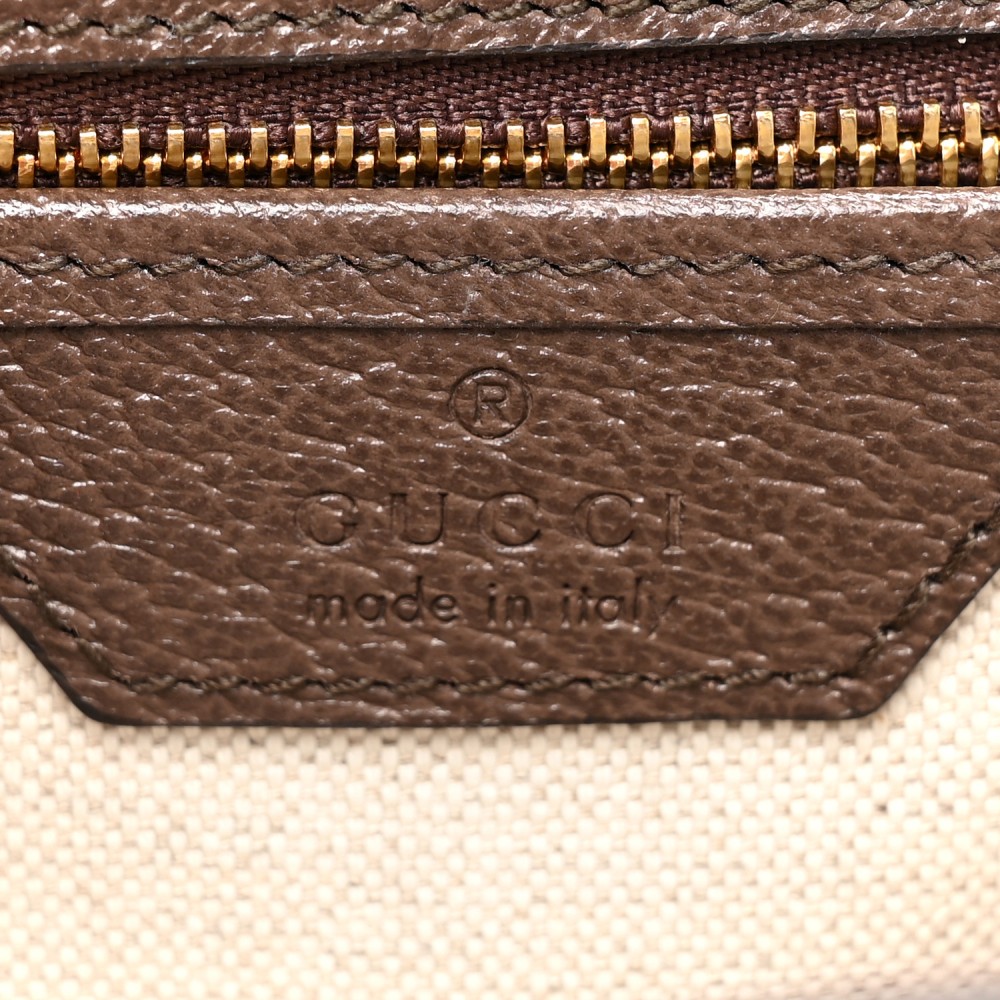 Monogram Jumbo GG Textured Dollar Calfskin Web Small Bamboo 1947 Top Handle Bag Camel Ebony New Acero