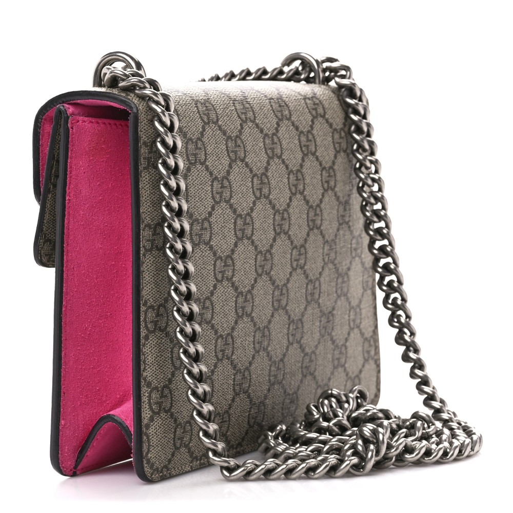 GG Supreme Monogram Mini Dionysus Shoulder Bag Pink