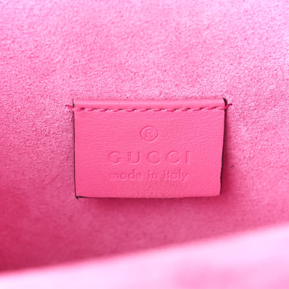 GG Supreme Monogram Mini Dionysus Shoulder Bag Pink