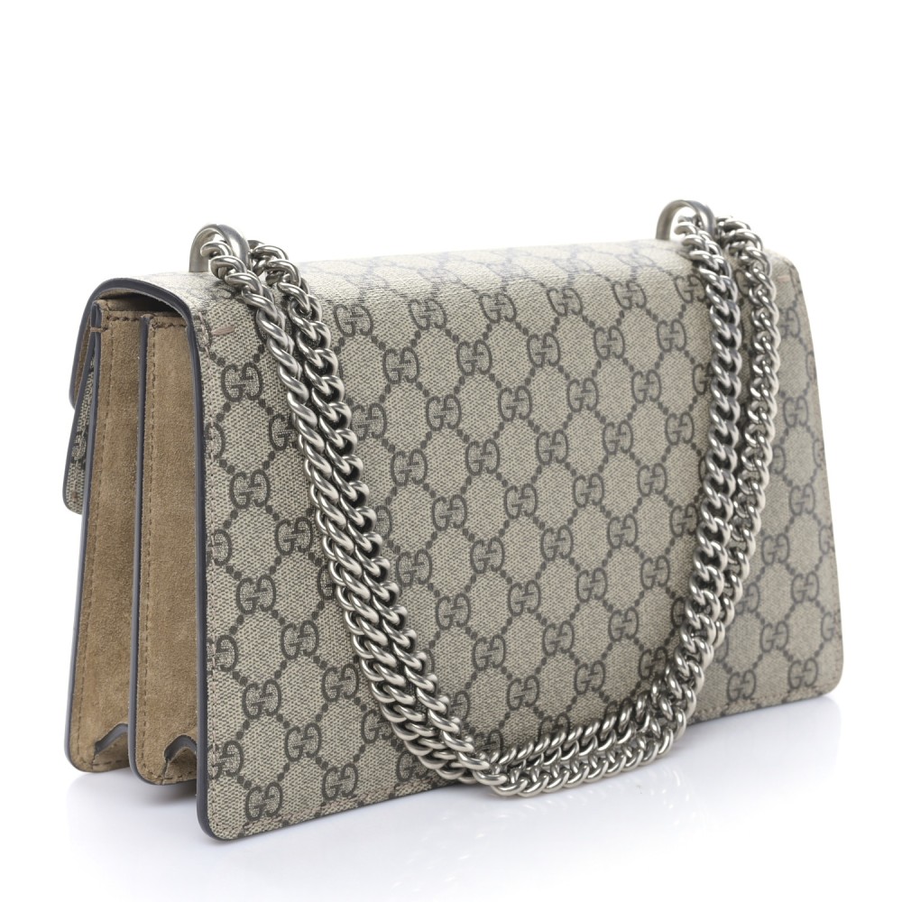 GG Supreme Monogram Small Dionysus Shoulder Bag Taupe