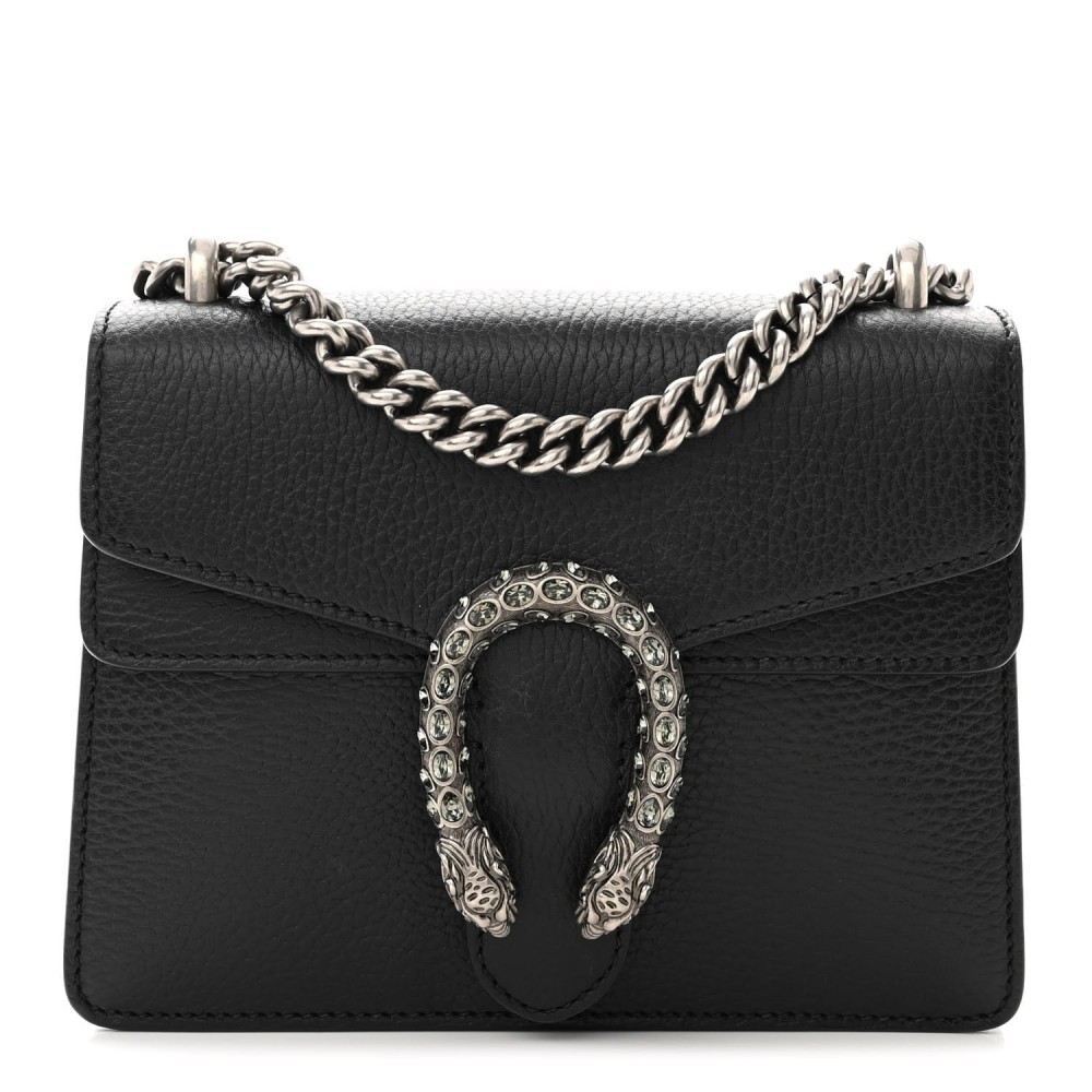 Calfskin Mini Dionysus Shoulder Bag Black