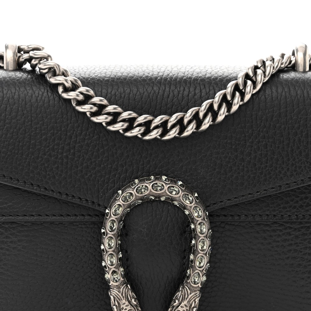 Calfskin Mini Dionysus Shoulder Bag Black