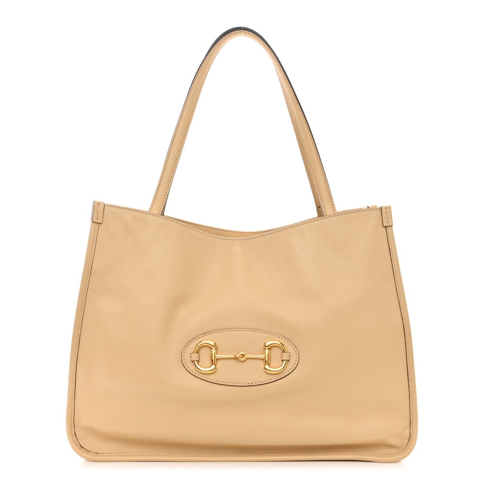 New Sakai Calfskin Lux Horsebit 1955 Tote Bag Bubble Tea