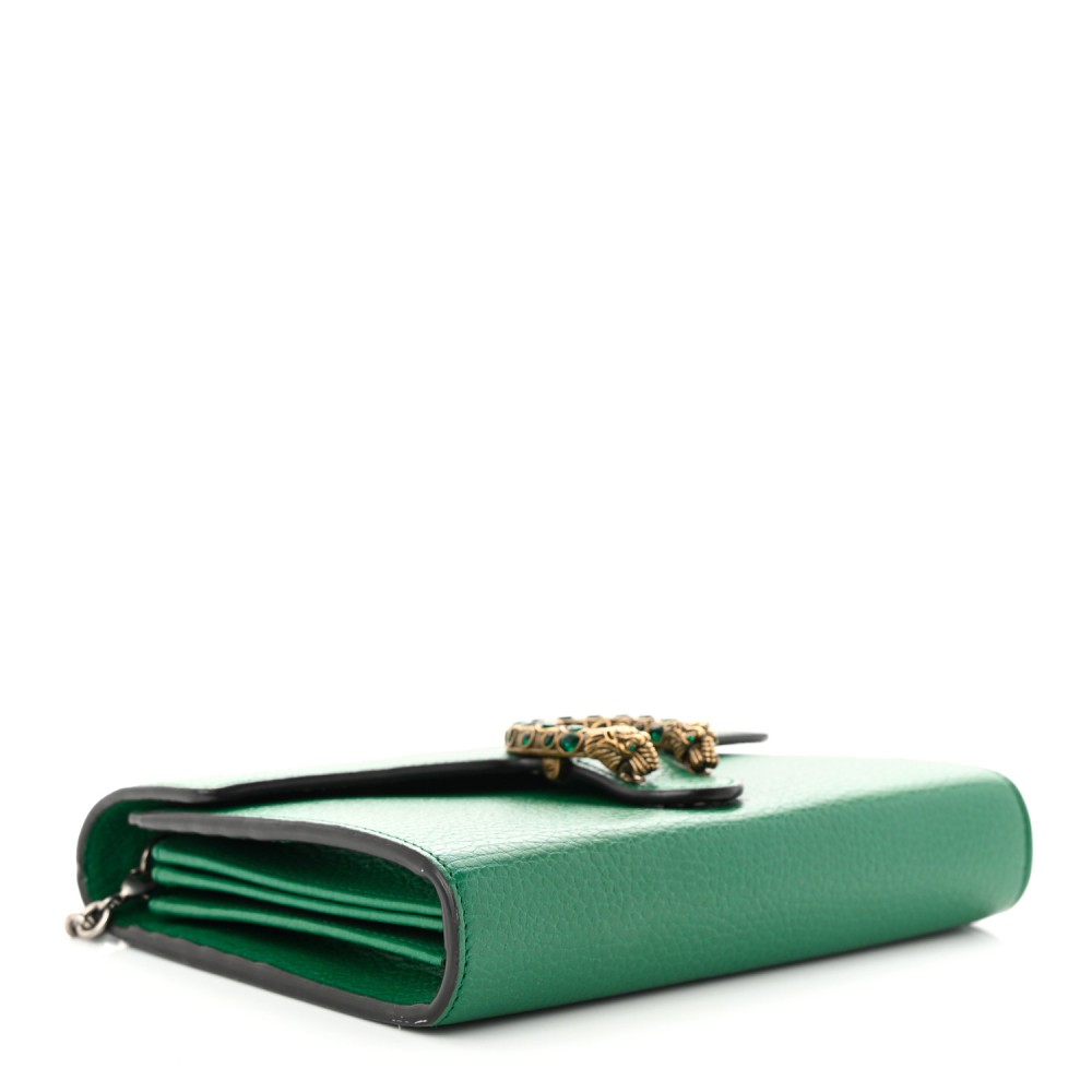 Calfskin Mini Dionysus Chain Wallet Emerald