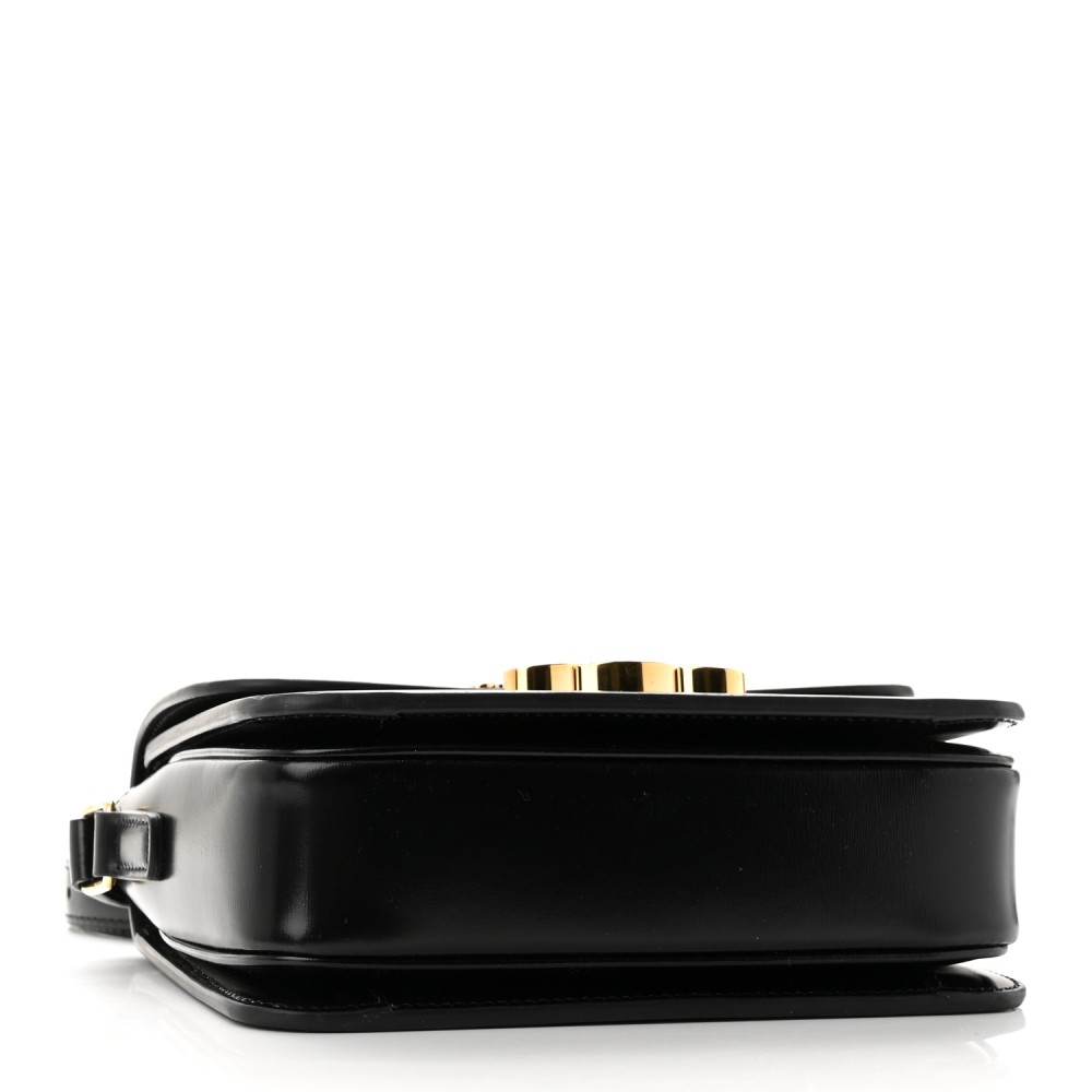 Shiny Calfskin Small Triomphe Black