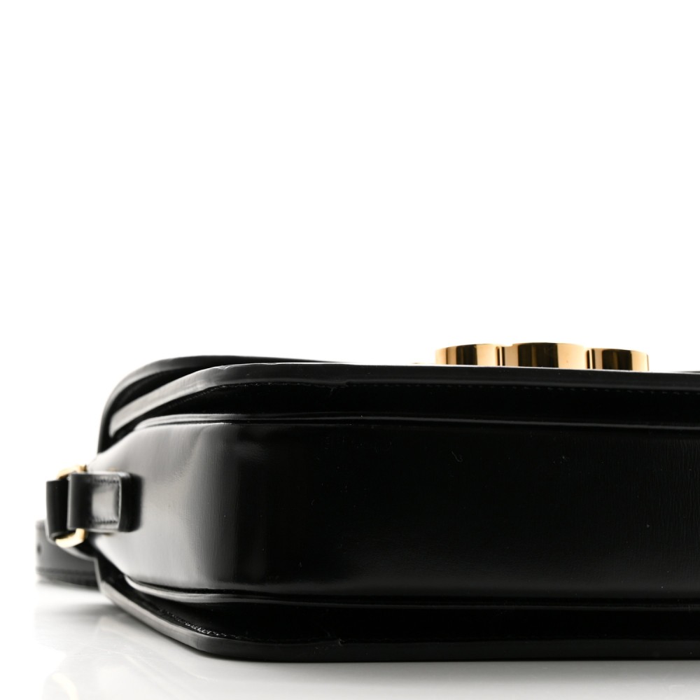 Shiny Calfskin Small Triomphe Black