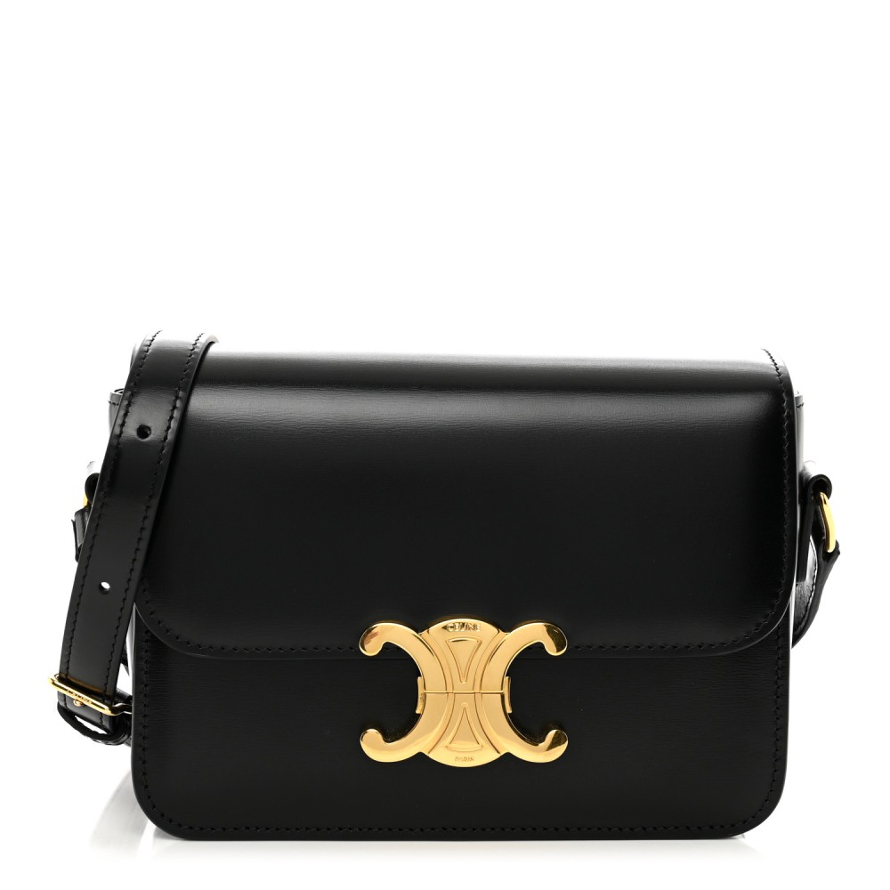 Shiny Calfskin Teen Triomphe Black