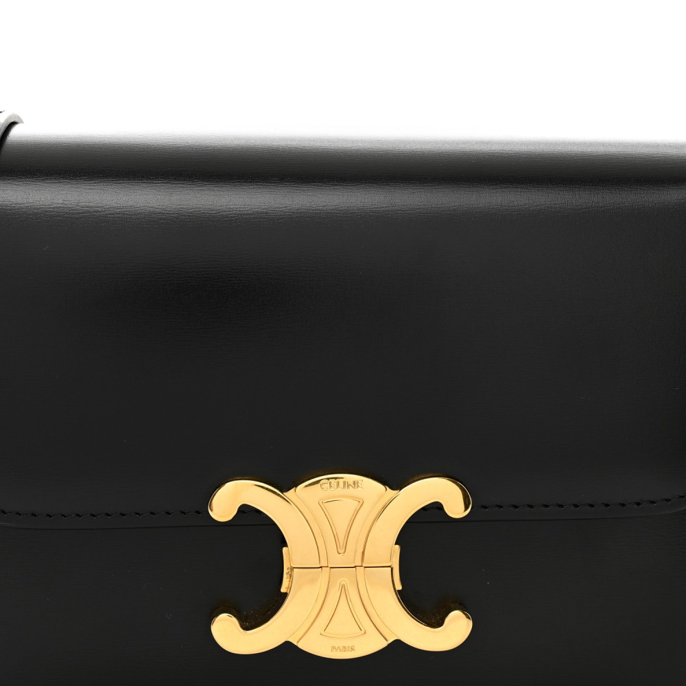 Shiny Calfskin Teen Triomphe Black