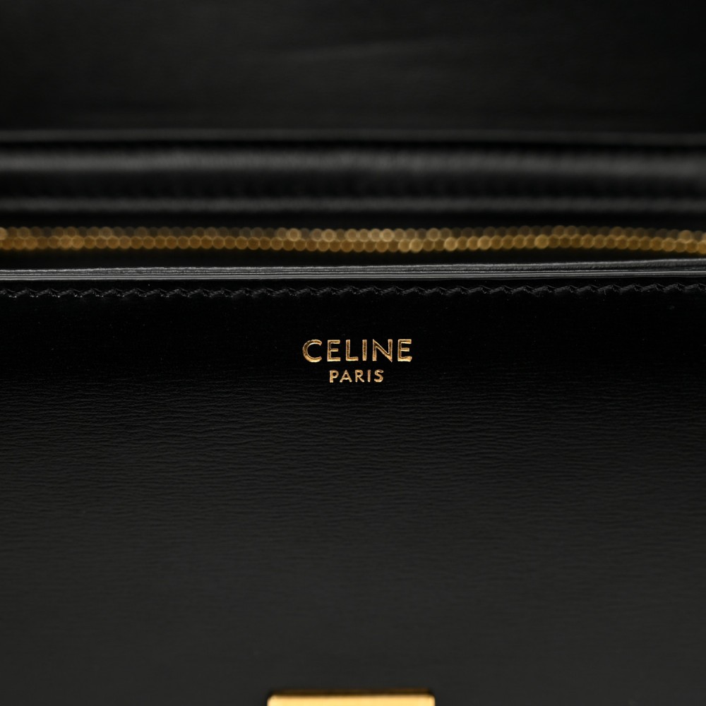 Shiny Calfskin Teen Triomphe Black