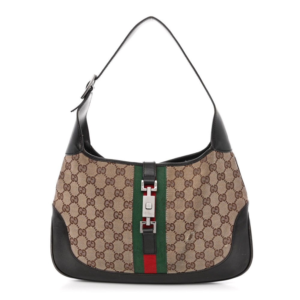 Monogram Web Jackie O Hobo Dark Brown