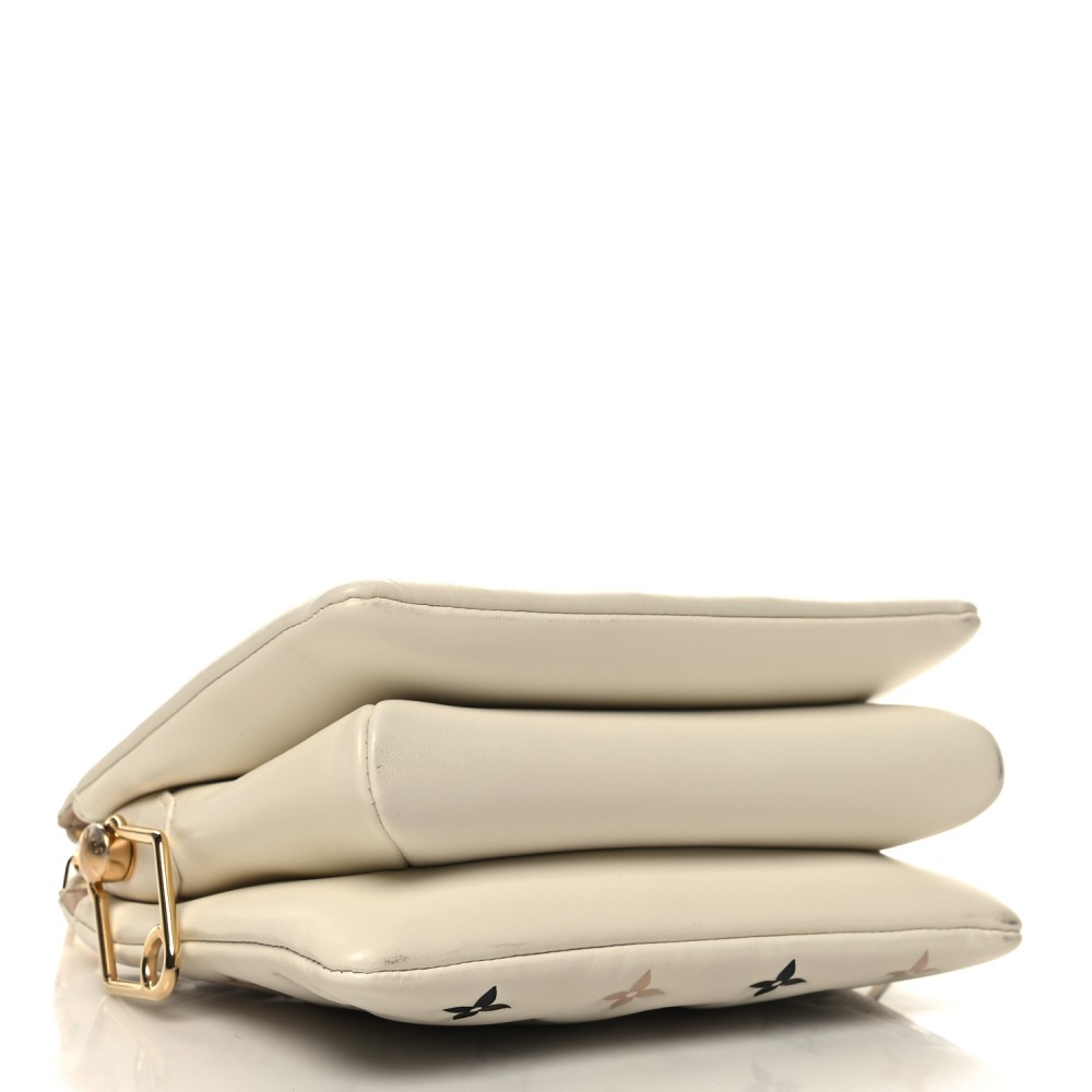 Lambskin Embossed Monogram Tricolor By The Pool Coussin BB Beige